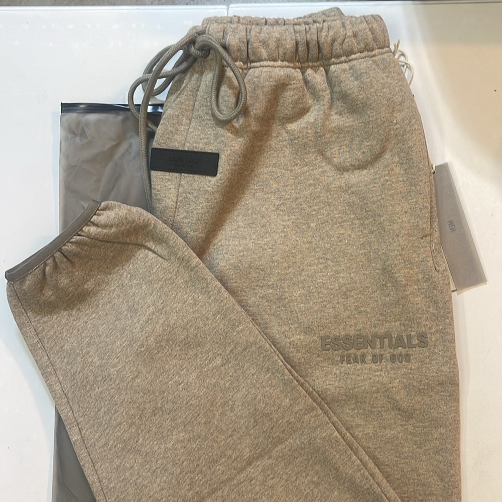 Essentials fear of god 2024 collection heather grey sweatpants